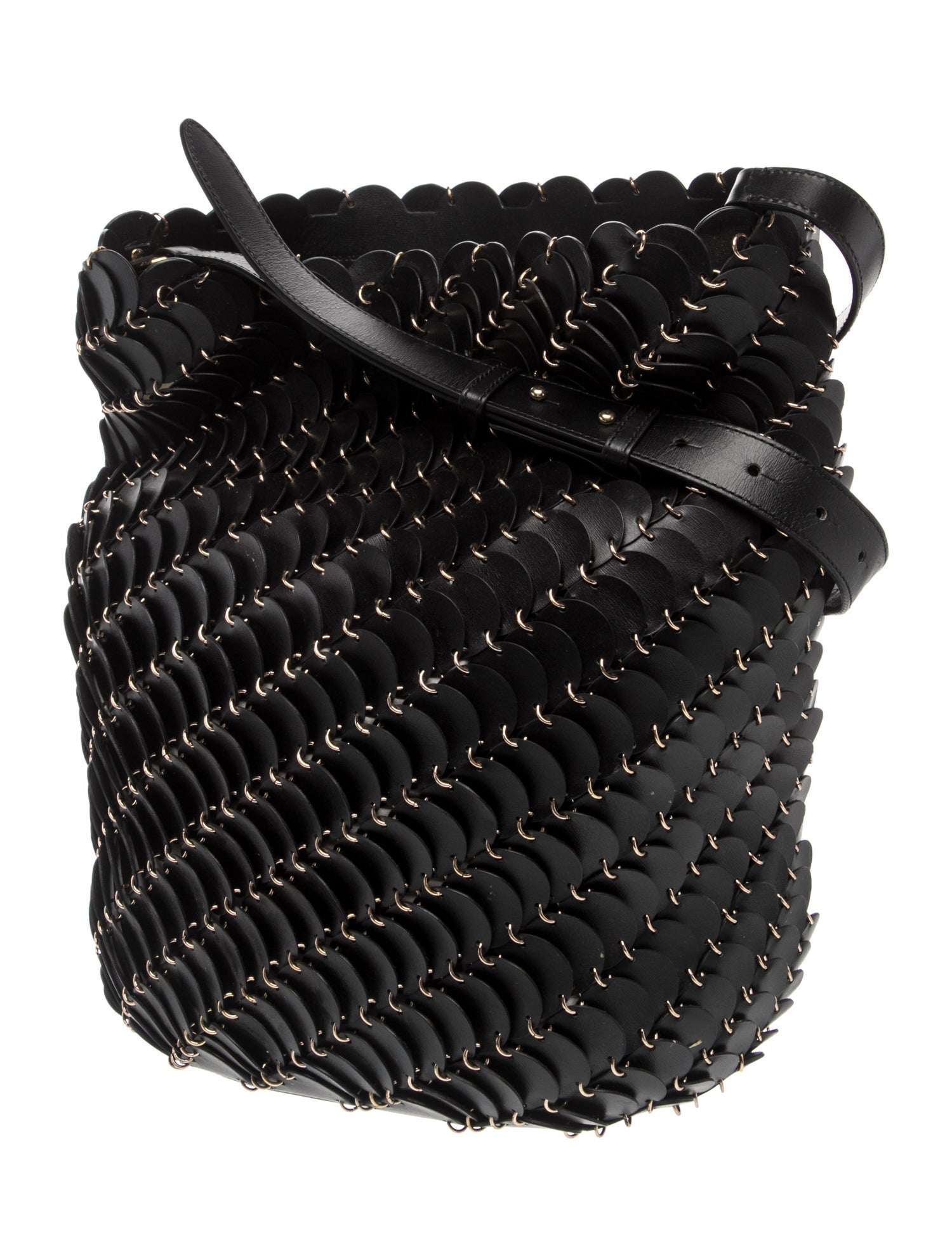 Paco Rabanne Leather Bucket Bag