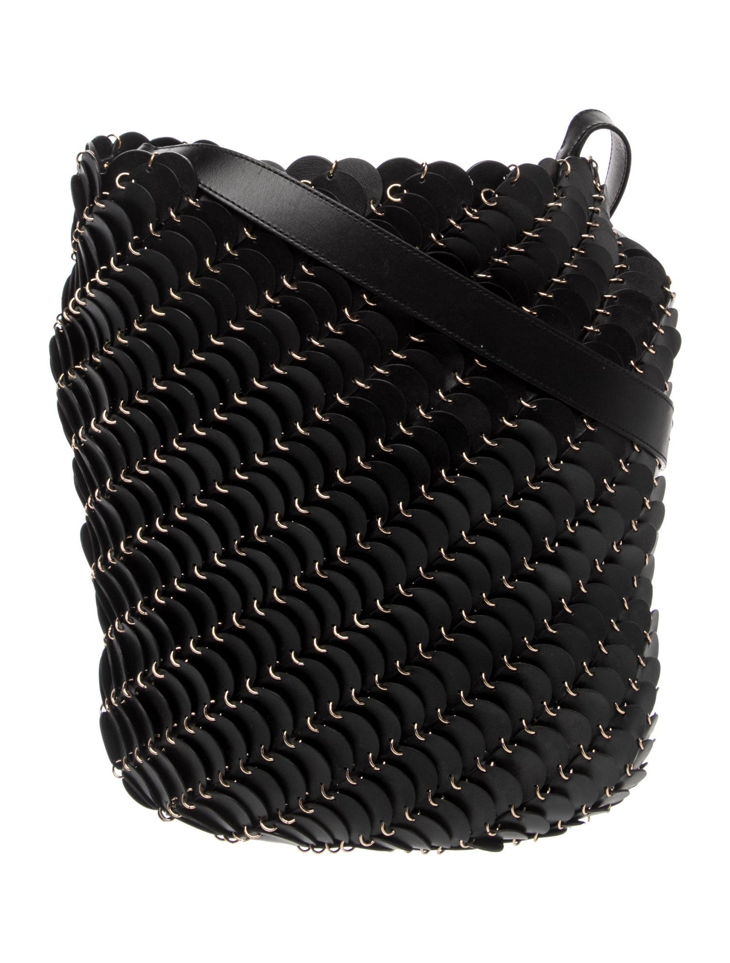 Paco Rabanne Leather Bucket Bag