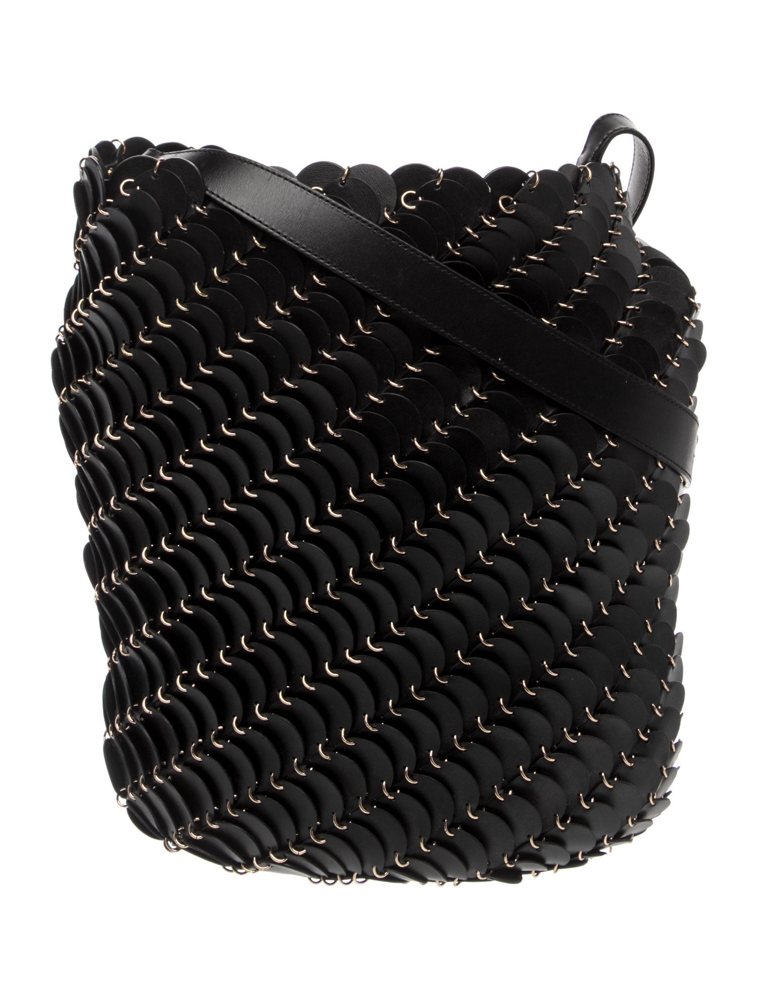 Paco Rabanne Leather Bucket Bag