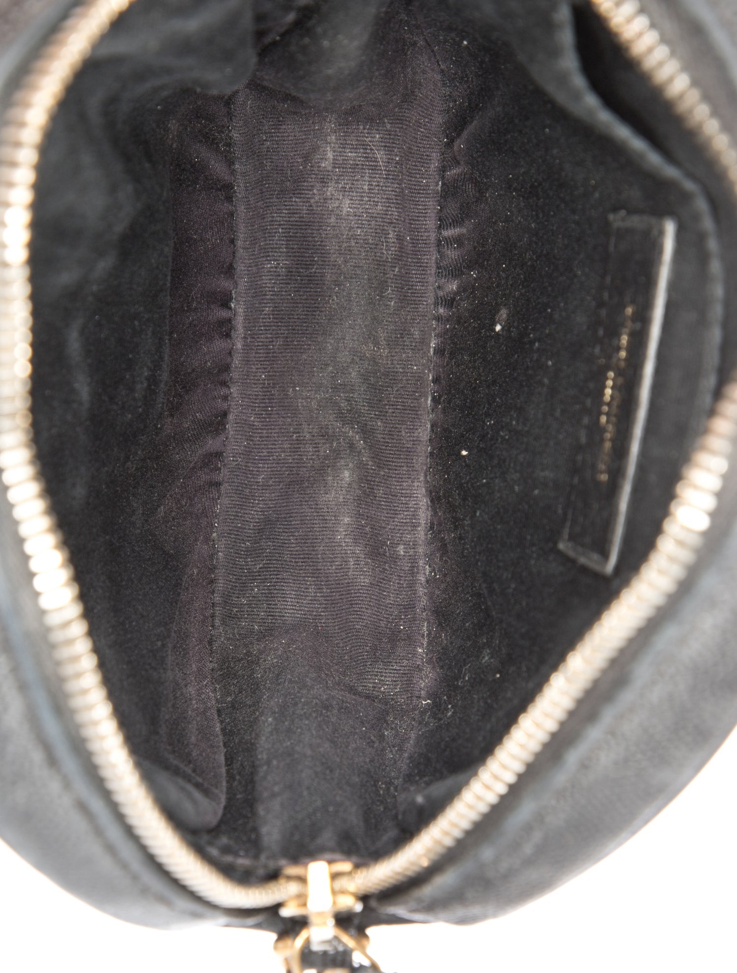 Saint Laurent Leather Leather Monogram Matelasse Vinyle Round Crossbody Bag