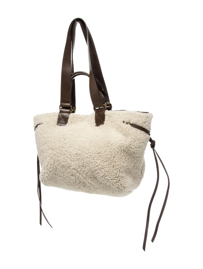 Isabel Marant Shearling Top Handle Bag