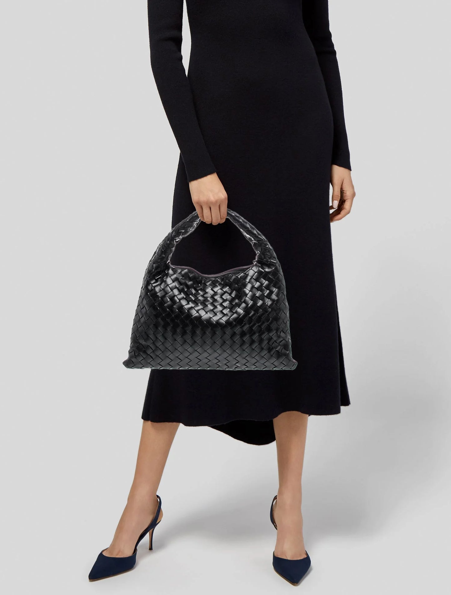 Intrecciato Veneta Hobo Small