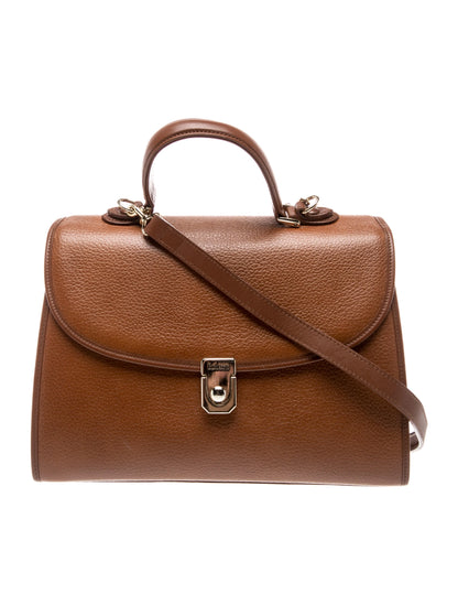 Leather Top Handle Bag