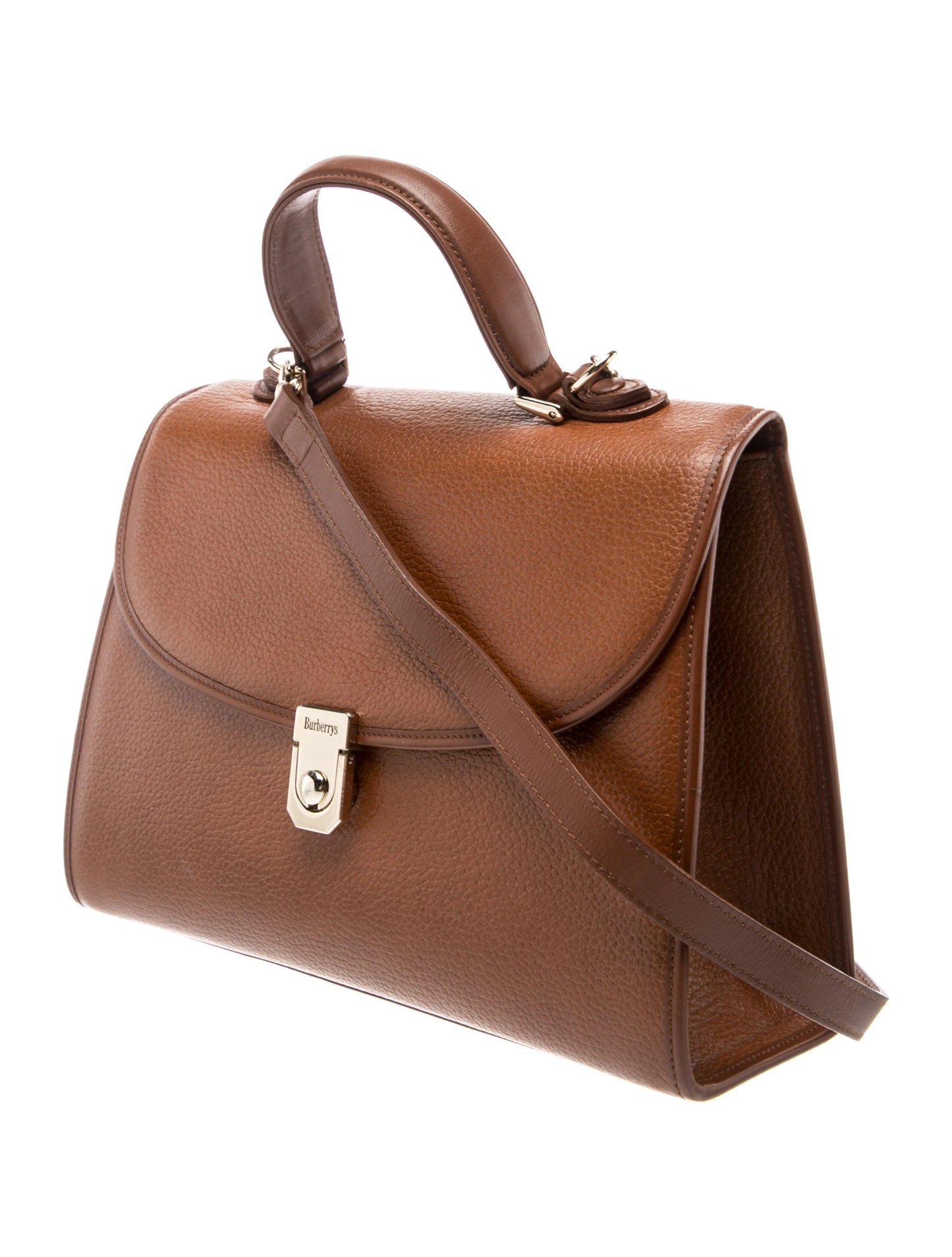 Leather Top Handle Bag