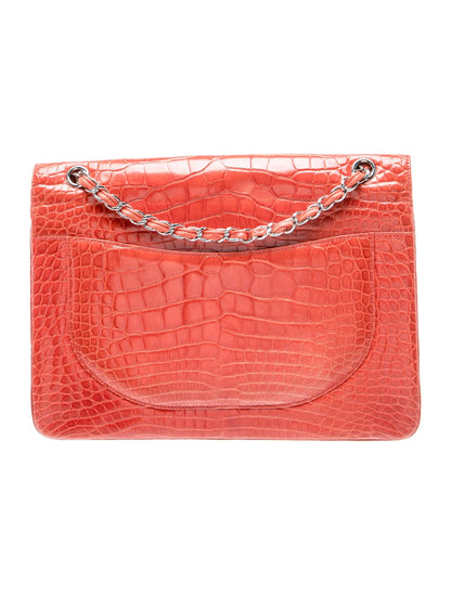 Classic Alligator Maxi Double Flap Bag