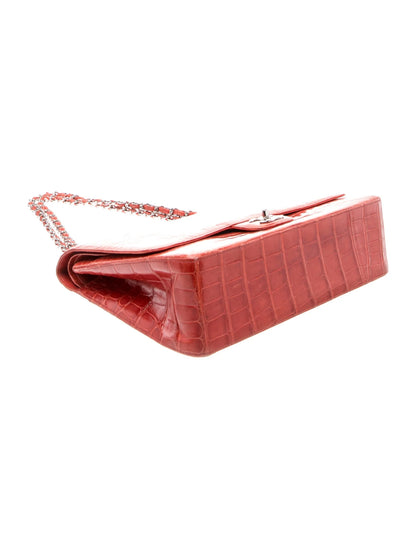 Classic Alligator Maxi Double Flap Bag
