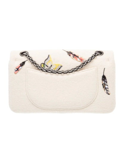 Butterfly and Feather 225 Reissue Double Flap Bag