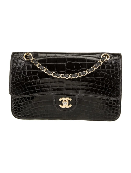 Classic Medium Alligator Double Flap Bag