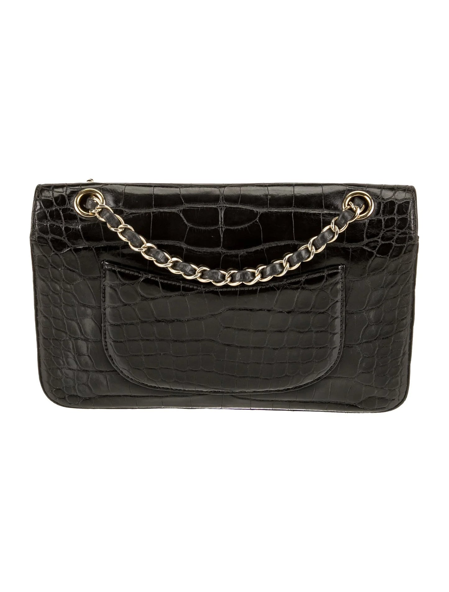 Classic Medium Alligator Double Flap Bag
