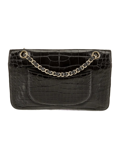Classic Medium Alligator Double Flap Bag
