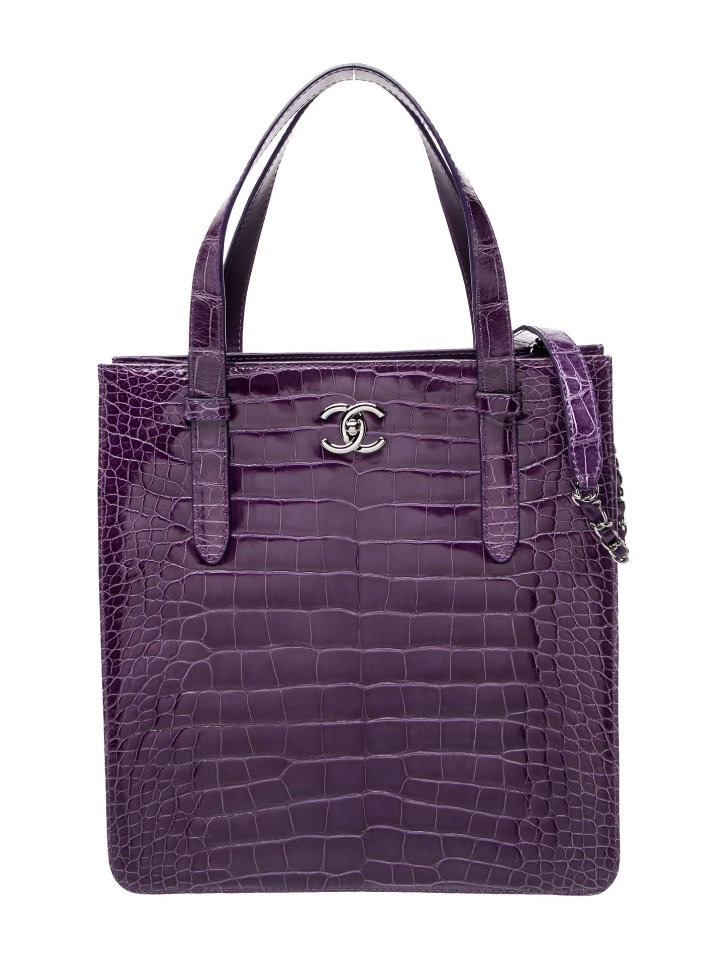 Shiny Alligator Tote