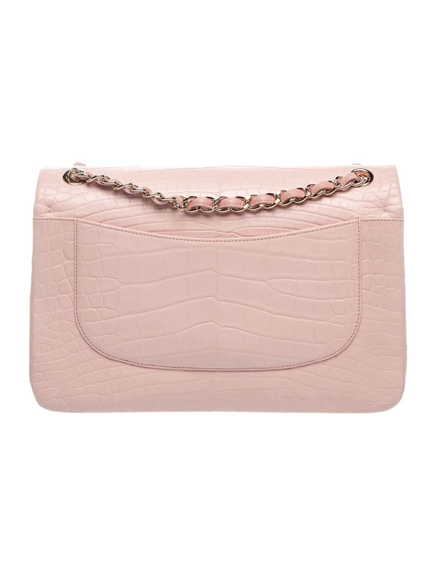 Classic Jumbo Alligator Double Flap Bag