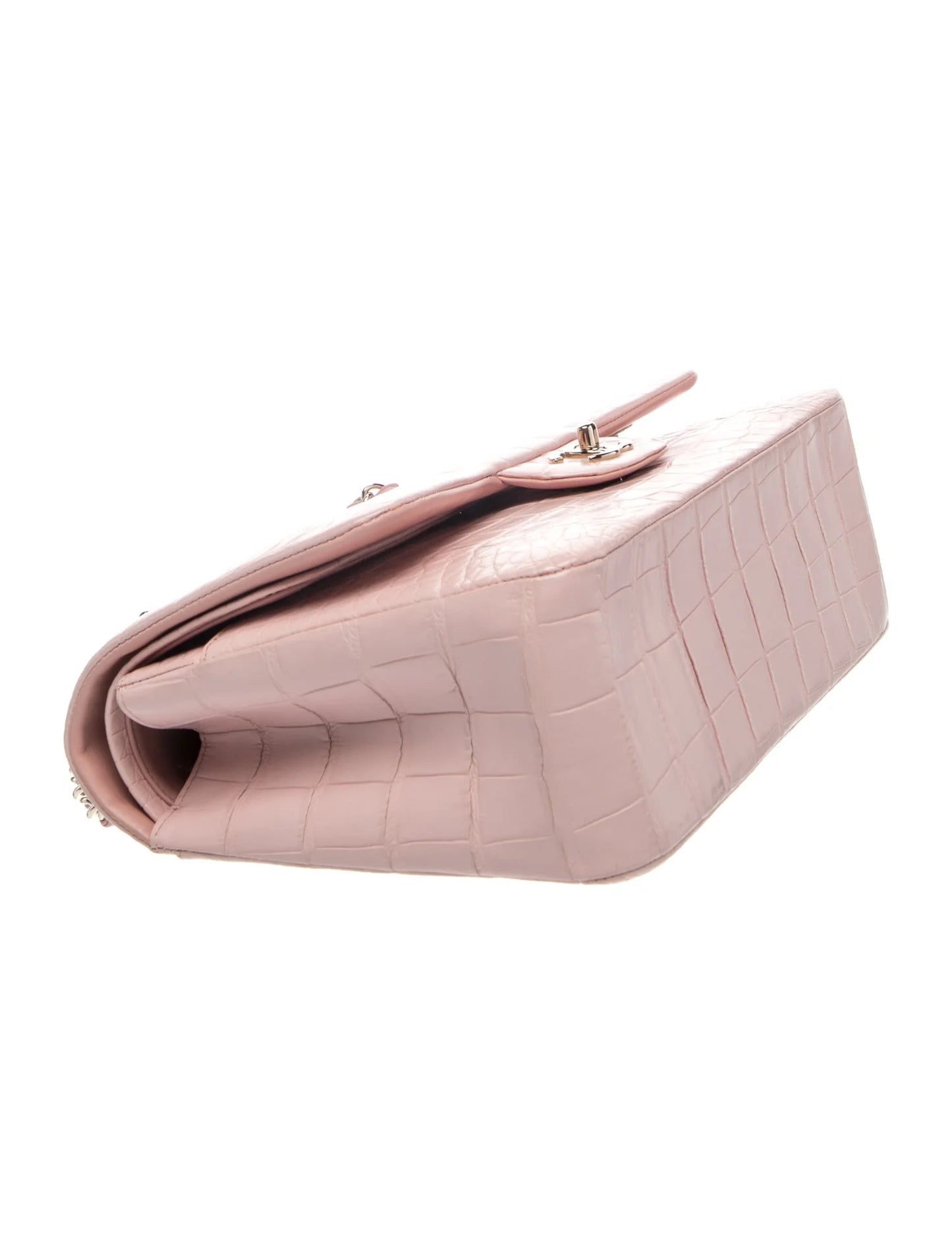 Classic Jumbo Alligator Double Flap Bag