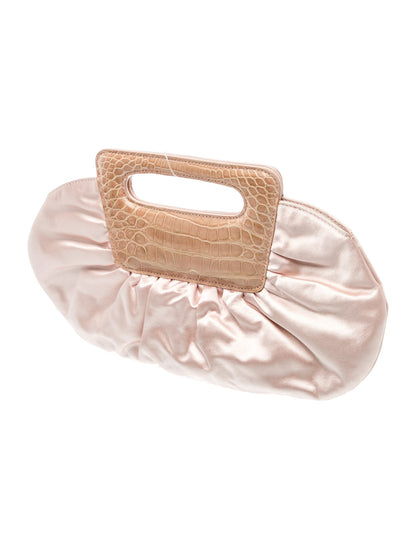 Christian Louboutin Satin Top Handle Bag