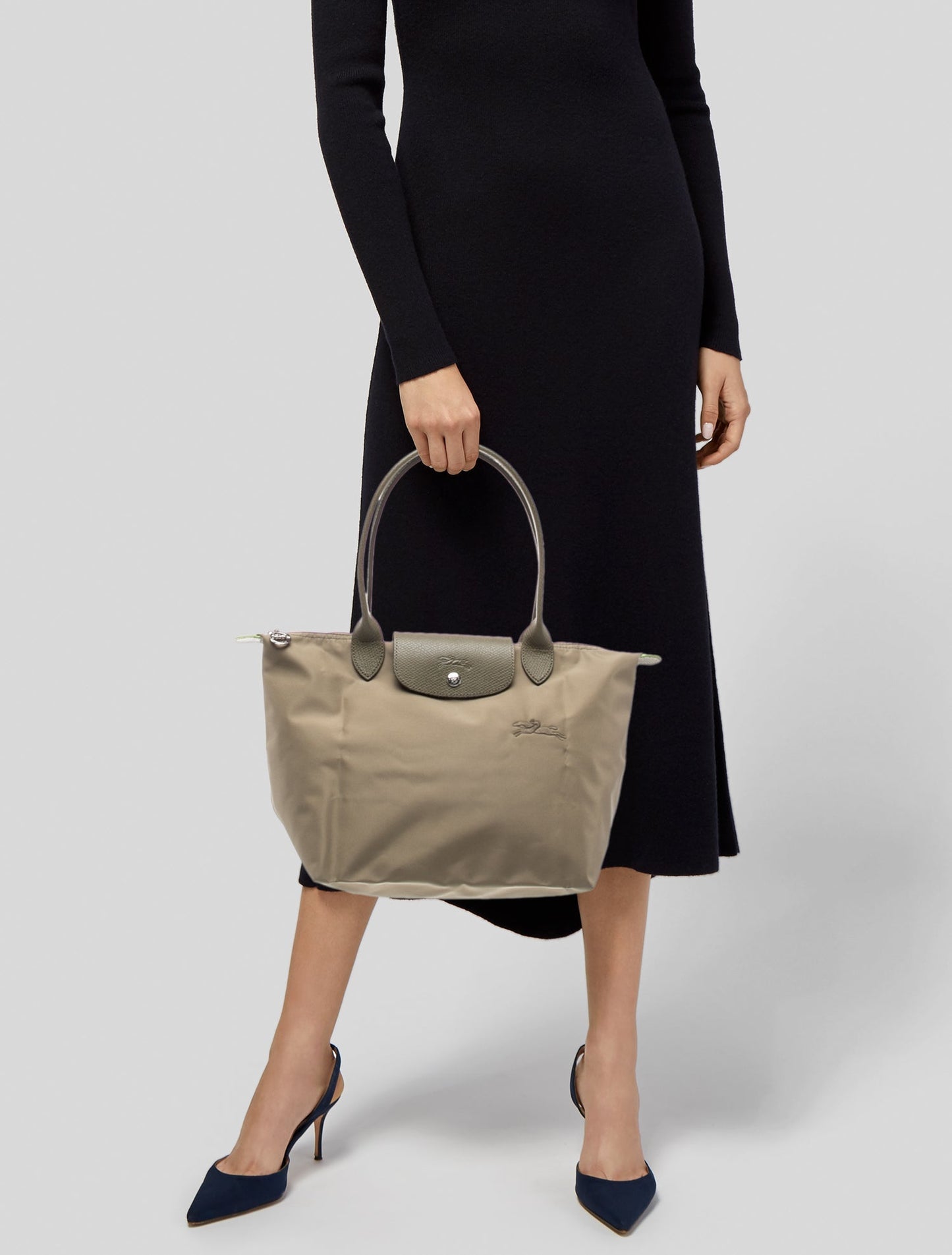 Longchamp Nylon Top Handle Bag