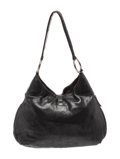 Prada Enameled Metal Triangle Shoulder Bag