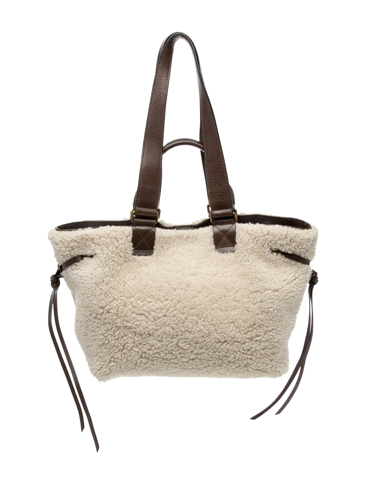Isabel Marant Shearling Top Handle Bag