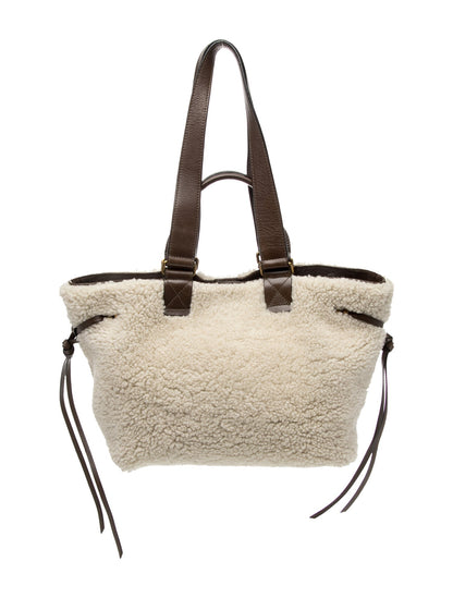 Isabel Marant Shearling Top Handle Bag