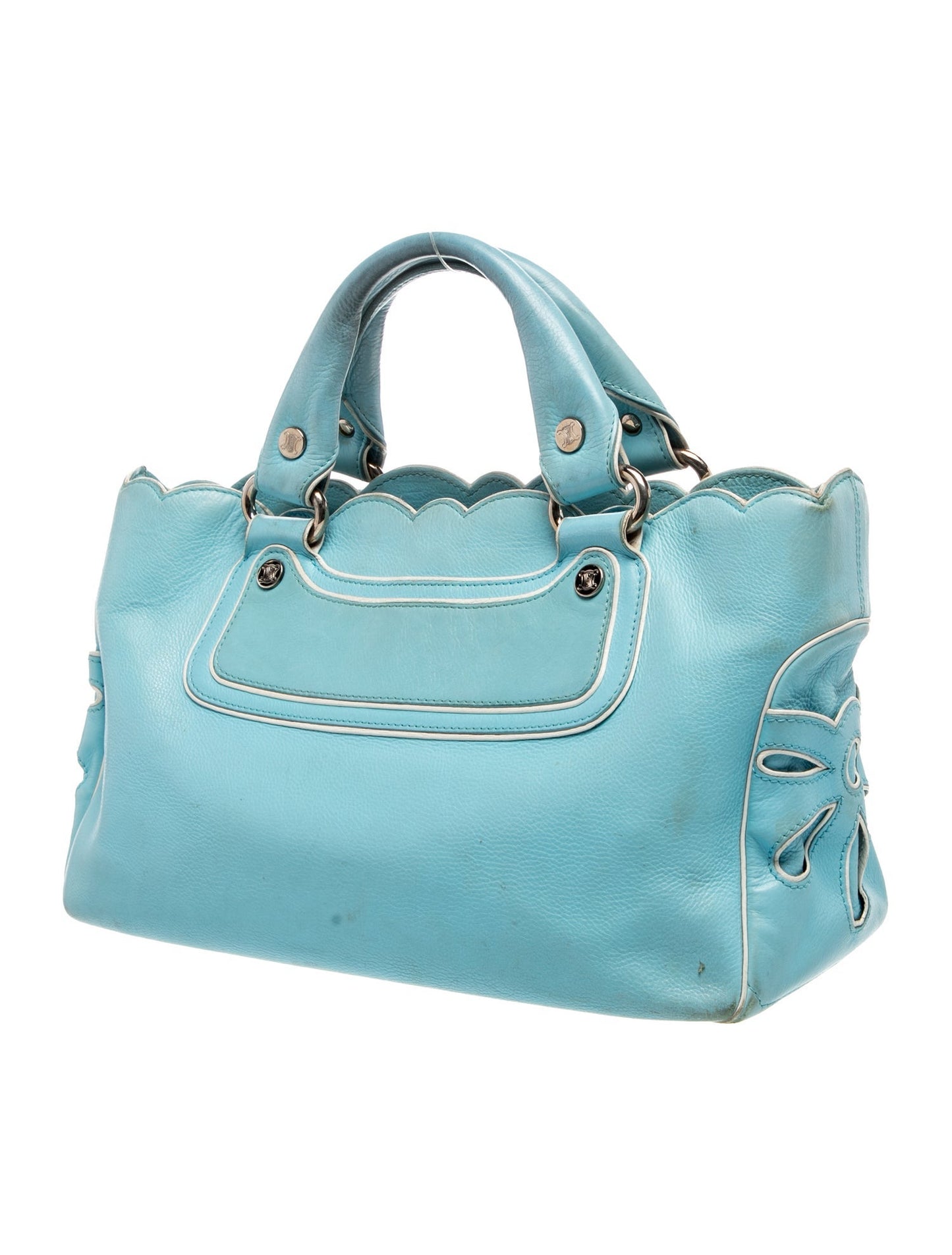Celine Leather Top Handle Bag Vintage