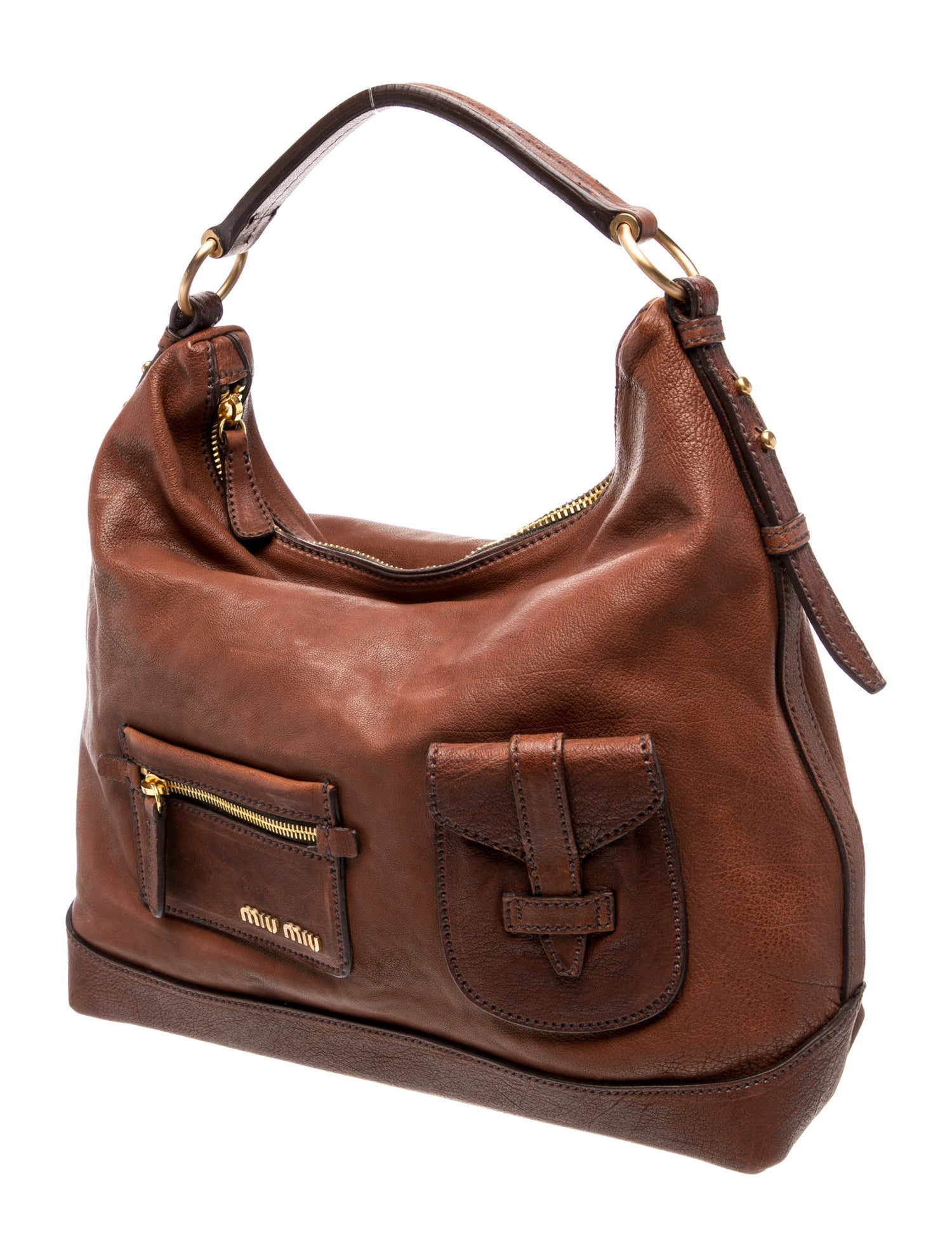 Miu Miu Leather Shoulder Bag Vintage