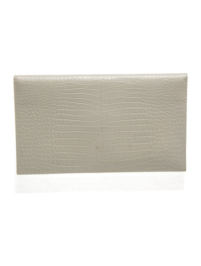 Yves Saint Laurent Embossed Leather Portfolio
