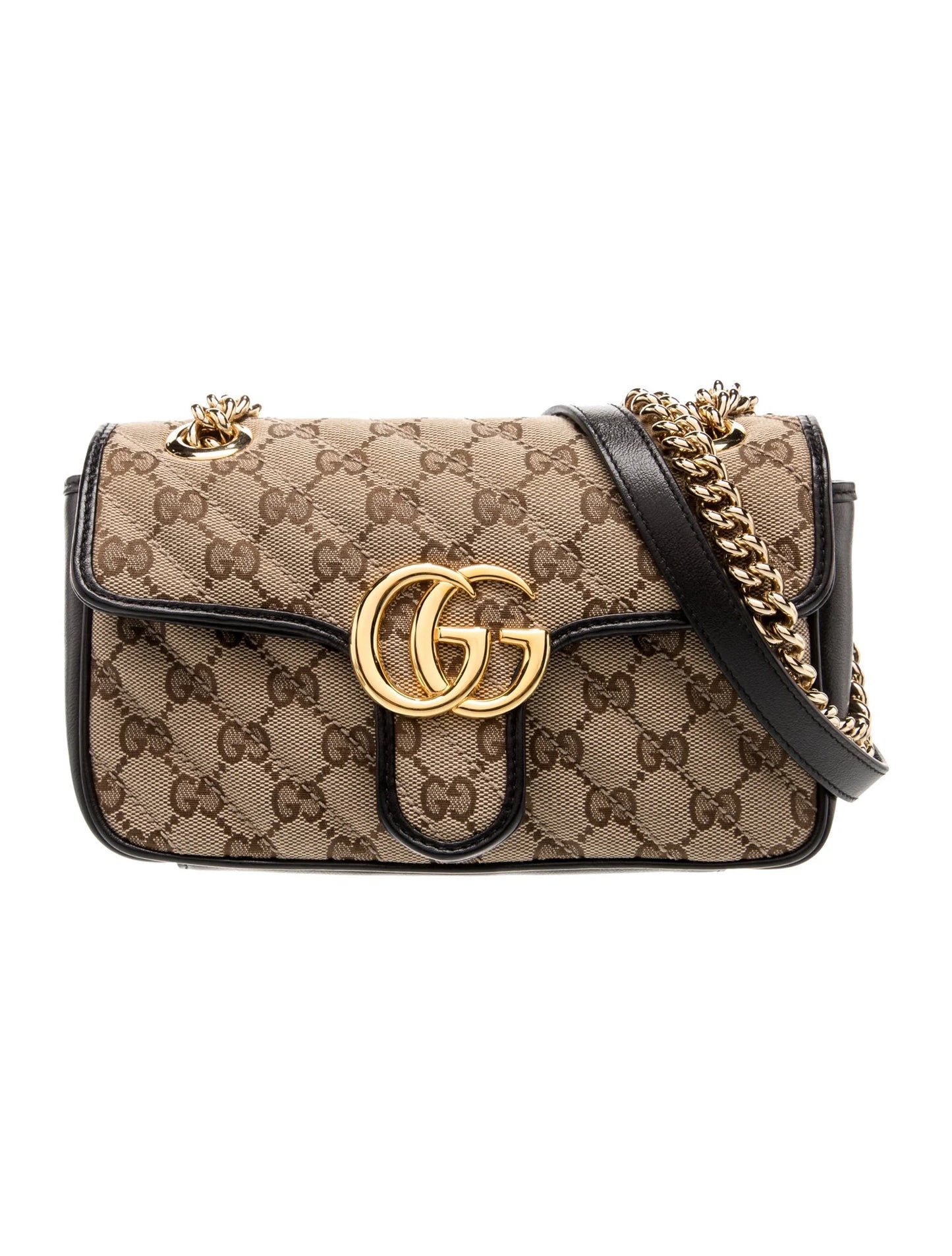 GG Canvas Marmont Small