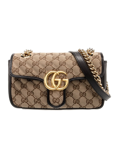 GG Canvas Marmont Small