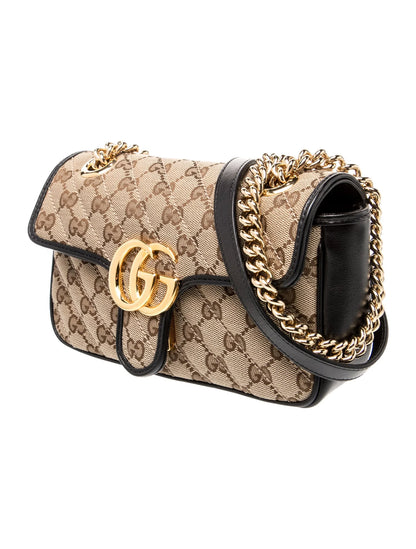 GG Canvas Marmont Small