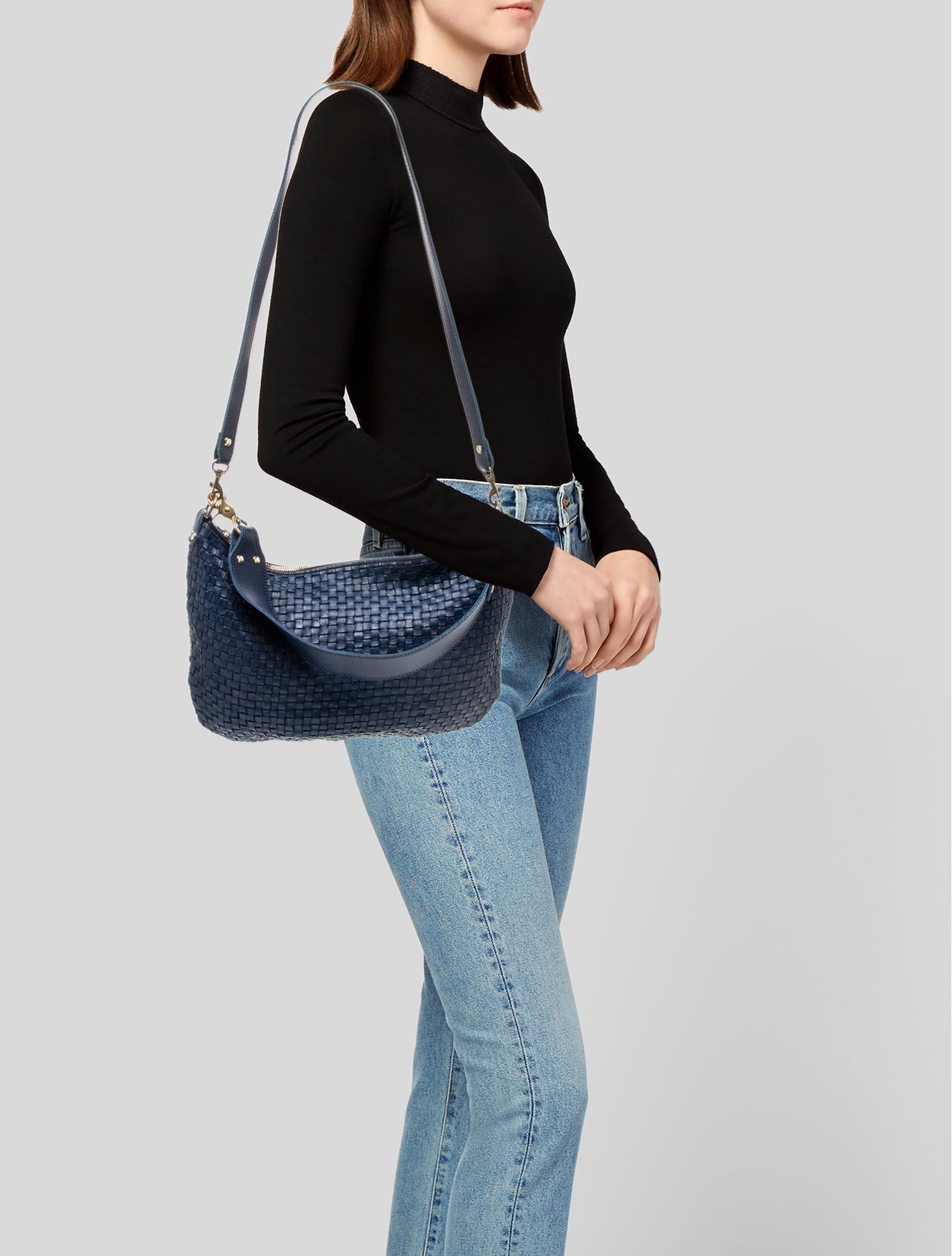 Clare V. Leather Shoulder Bag