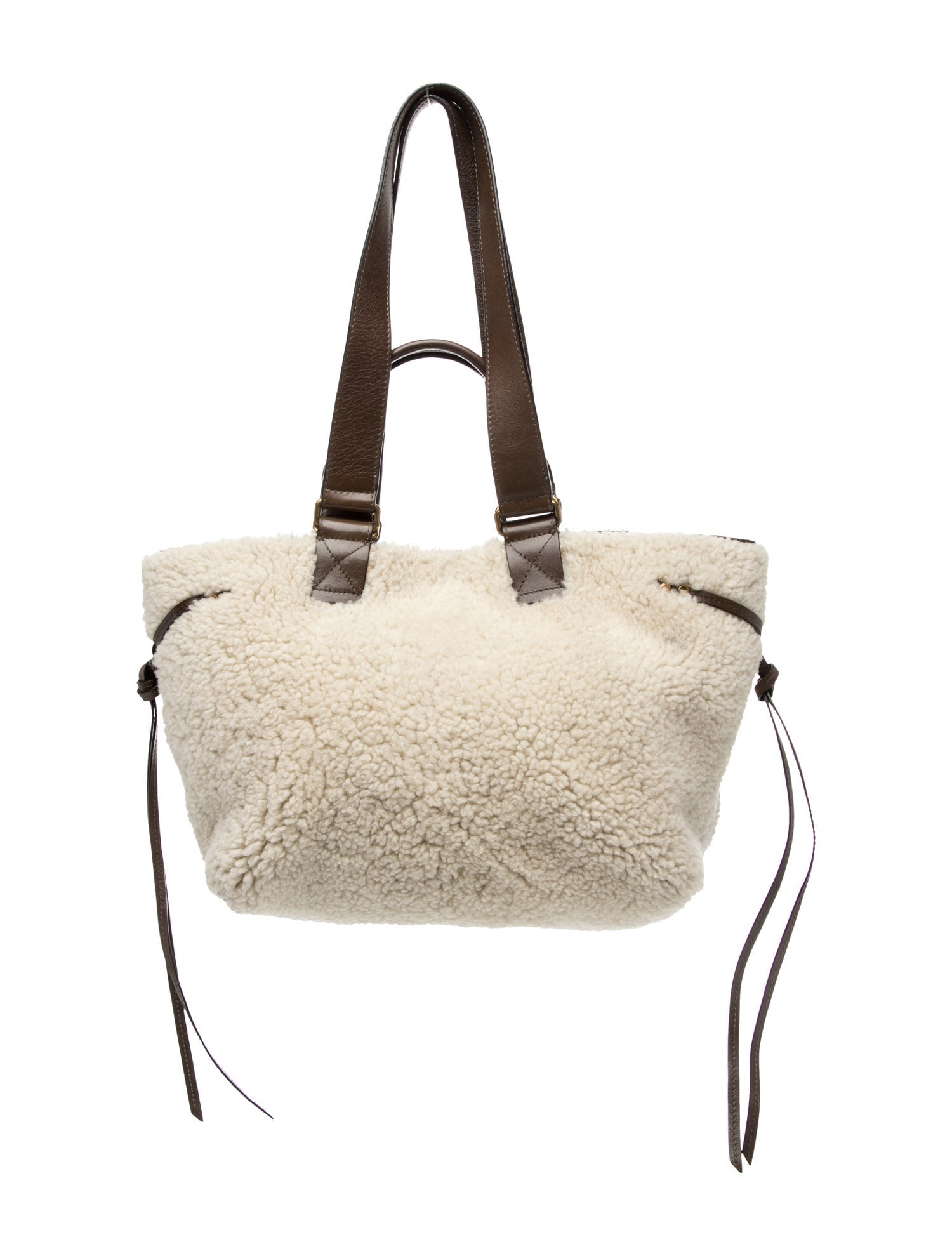 Isabel Marant Shearling Top Handle Bag