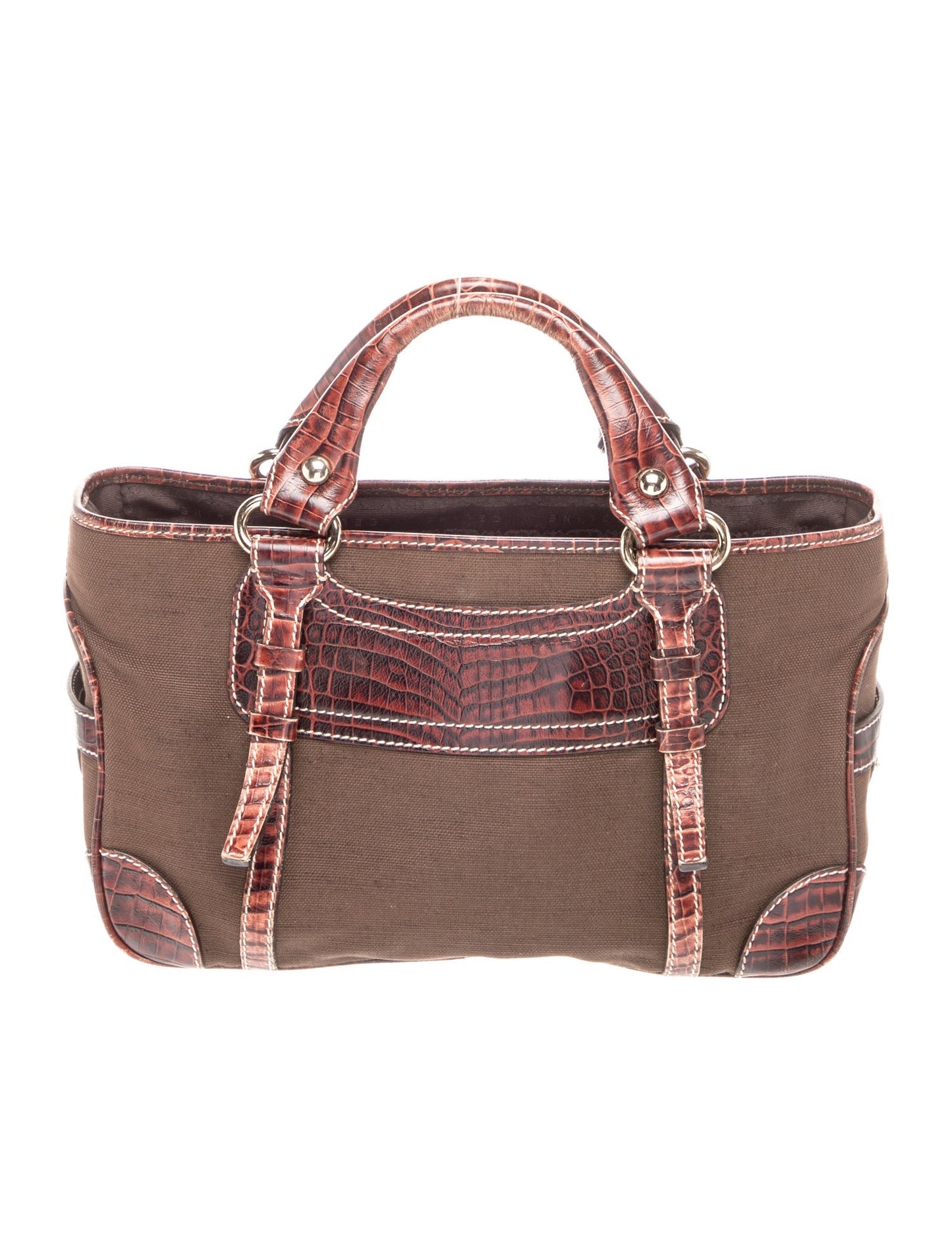 Celine Canvas Top Handle Bag Vintage