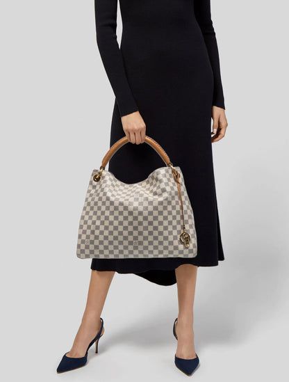 Damier Azur Artsy MM