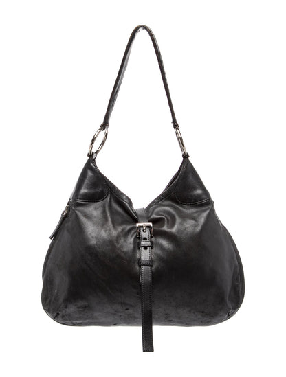 Prada Enameled Metal Triangle Shoulder Bag