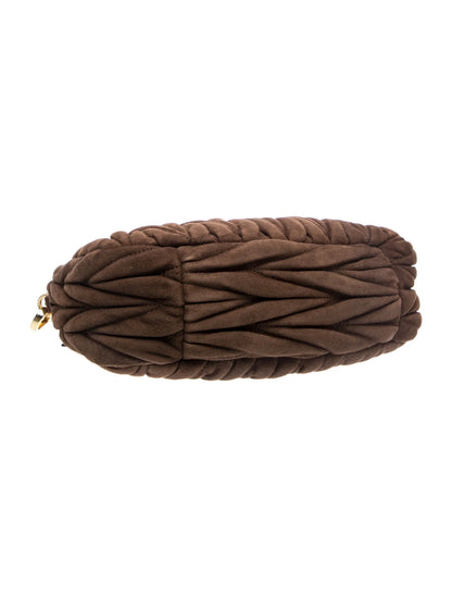 Suede Top Handle Bag