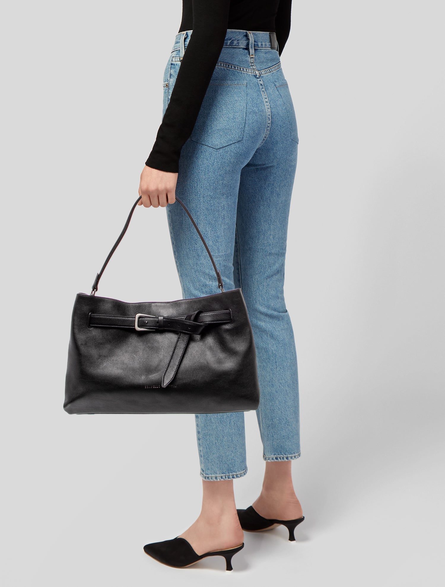 Brunello Cucinelli Leather Shoulder Bag w/ Tags