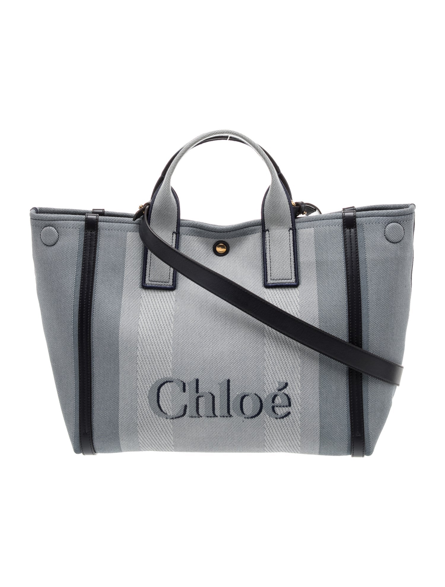 Chloé Canvas Carry Tote Bag Small