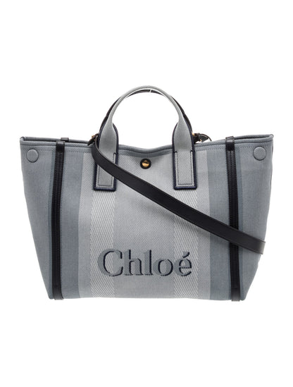 Chloé Canvas Carry Tote Bag Small