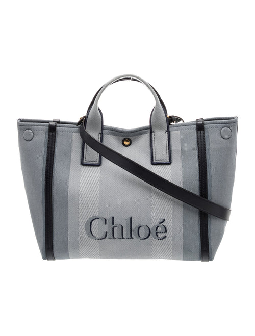 Chloé Canvas Carry Tote Bag Small