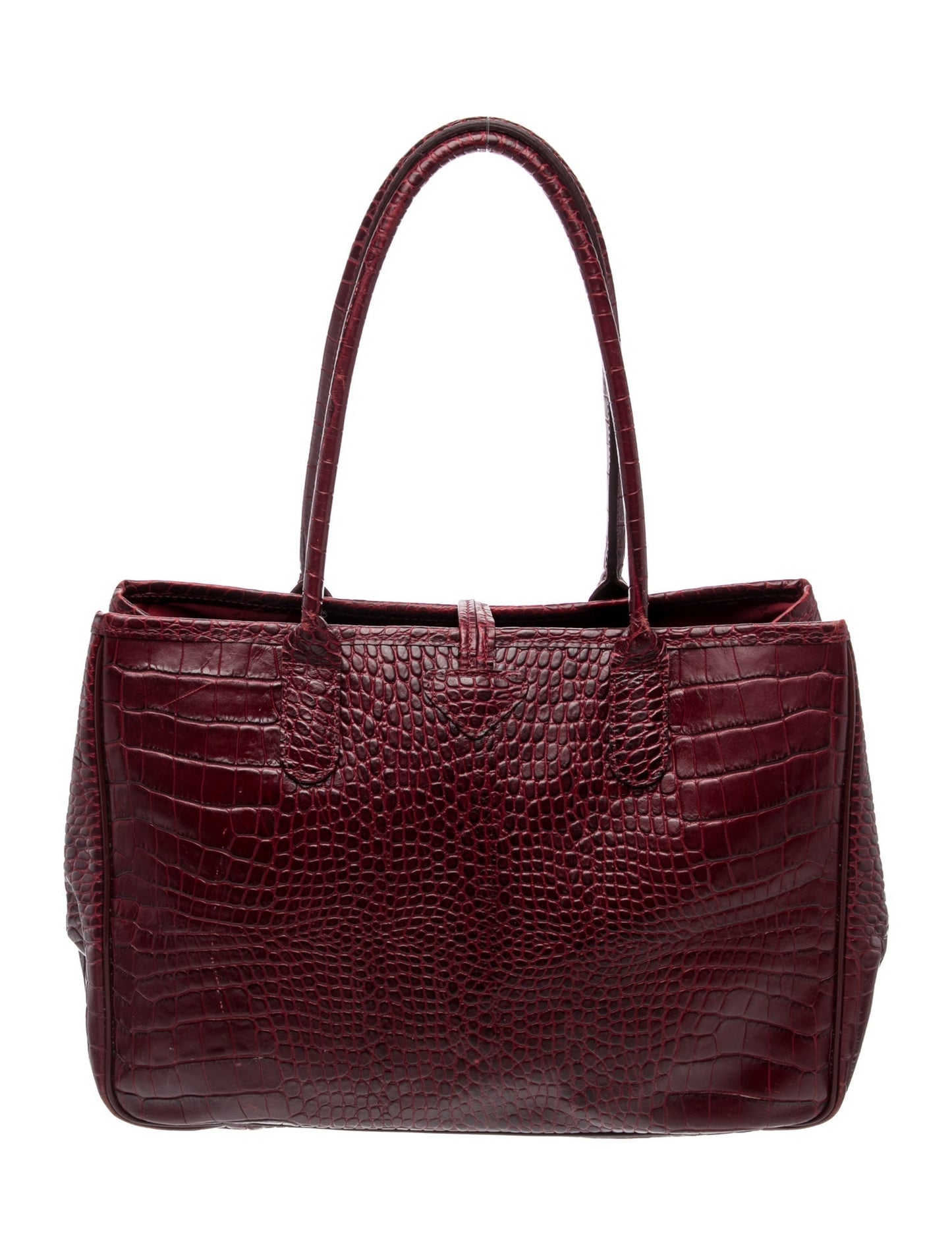 Longchamp Embossed Leather Shoulder Bag