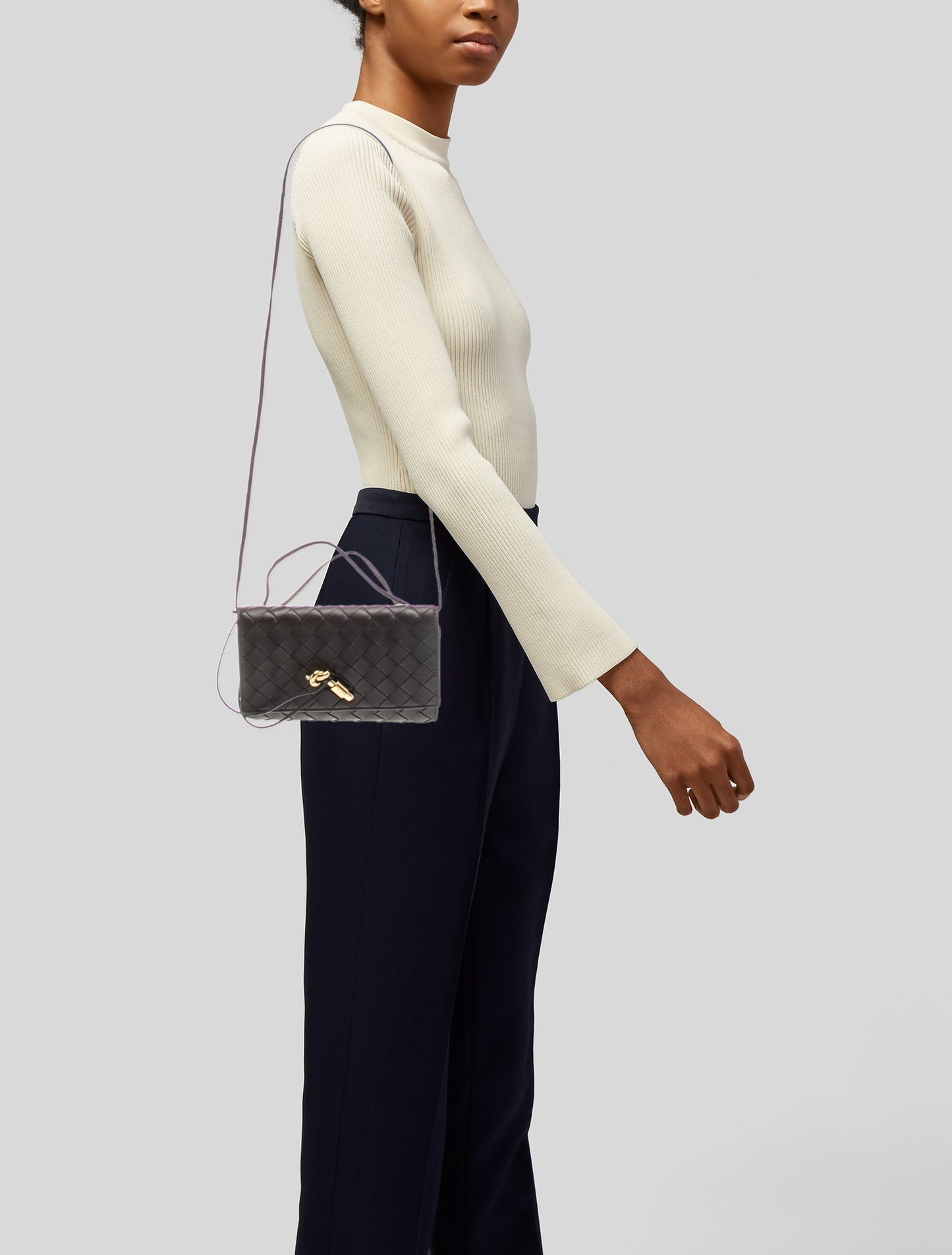 Bottega Veneta Intrecciato Andiamo pouch on strap