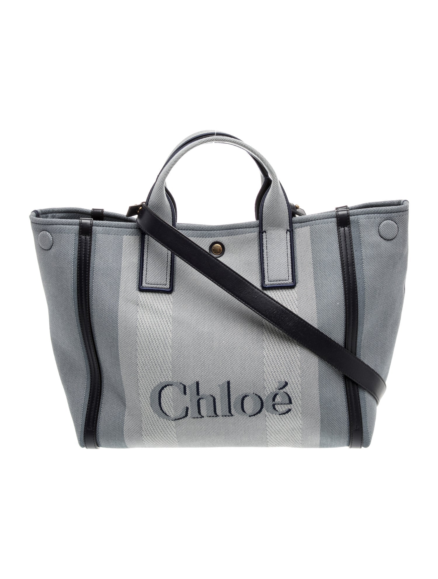 Chloé Canvas Carry Tote Bag Small