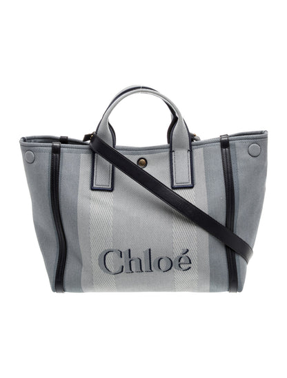Chloé Canvas Carry Tote Bag Small