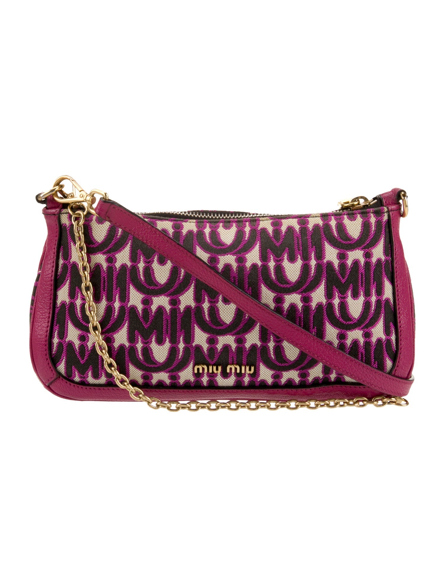 Miu Miu Canvas Crossbody Bag