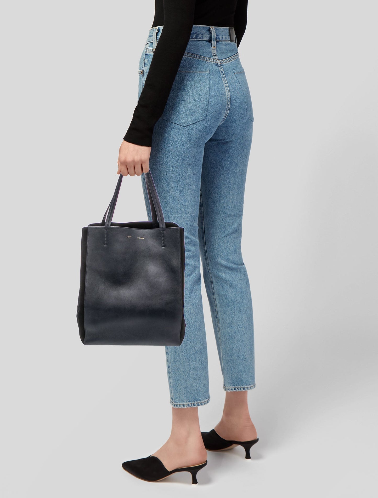 Celine Leather Vertical Cabas