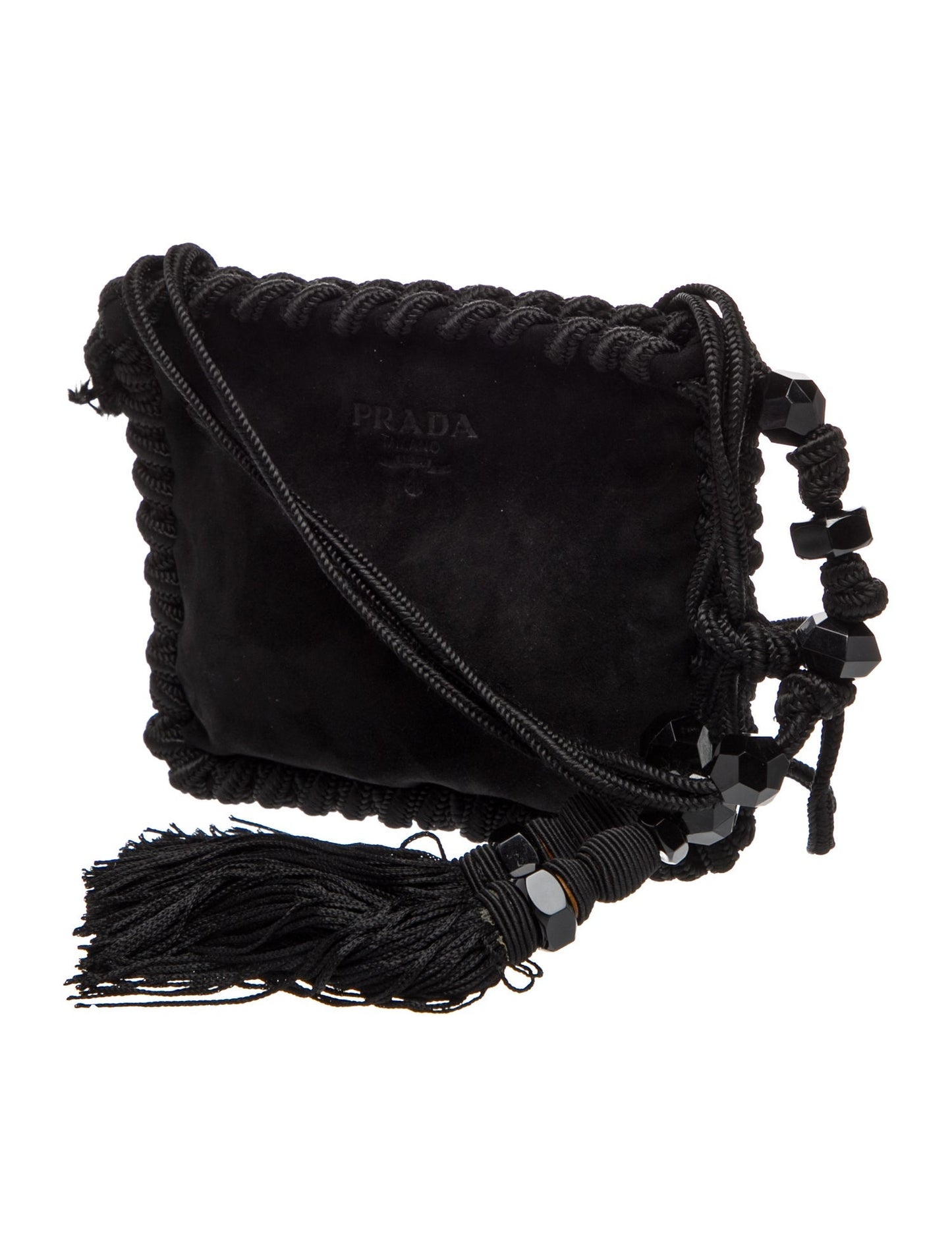 Prada Scamosciato Suede Shoulder Bag Vintage