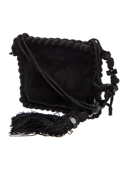 Prada Scamosciato Suede Shoulder Bag Vintage