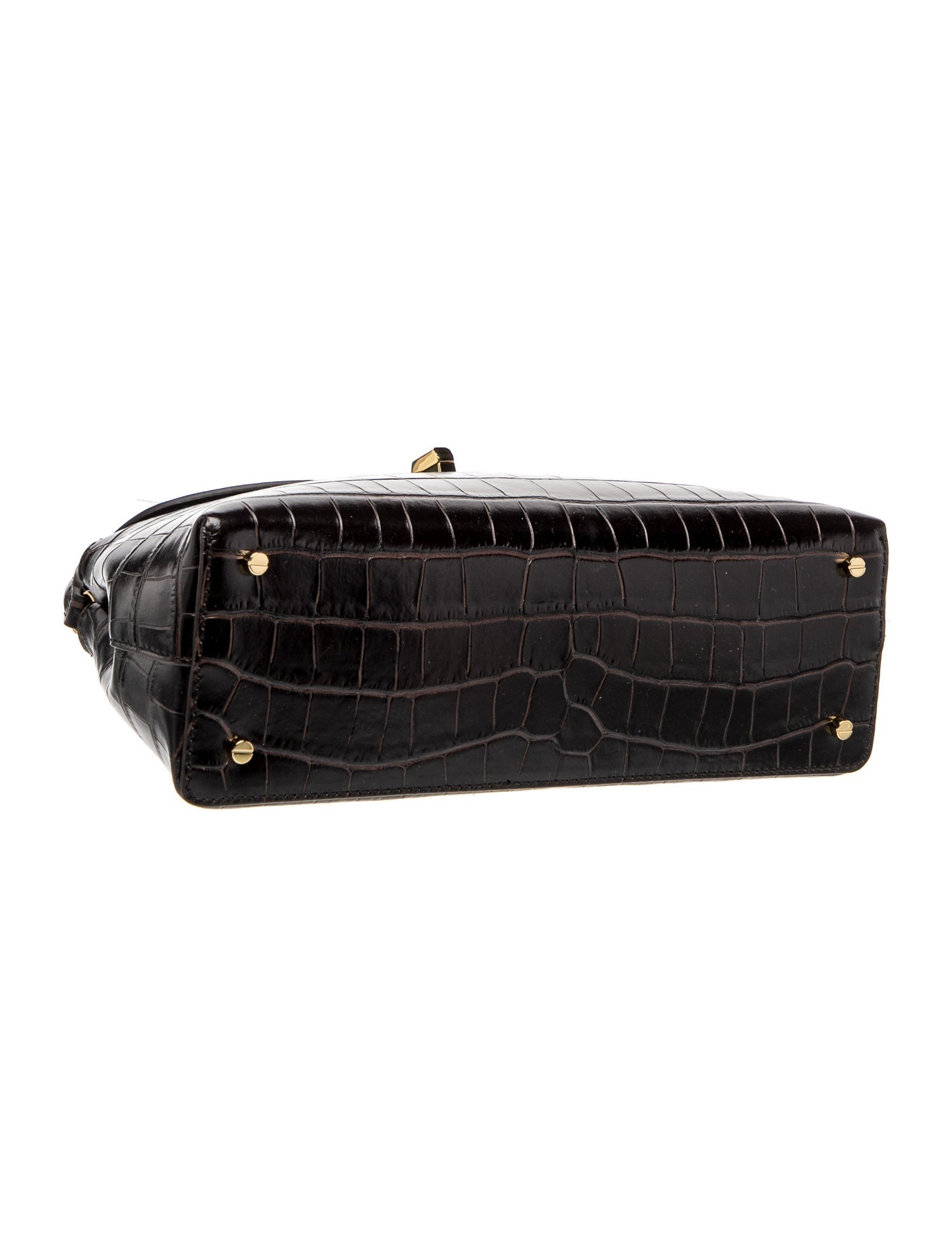 TOTEME Embossed Leather T-Lock Bag Small