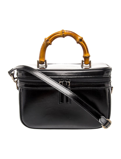 Gucci Leather Cosmetic Bag with crossbody strap