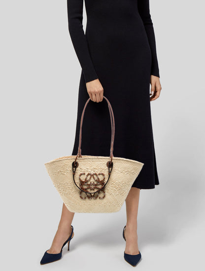Loewe Raffia Anagram Small