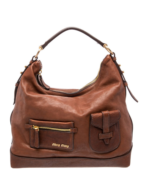Miu Miu Leather Shoulder Bag Vintage